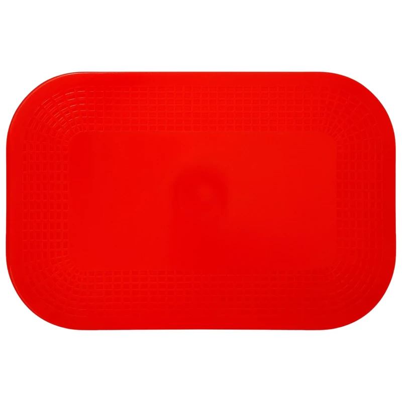 DYCEM Non Slip Rectangular Pad 38 x 45 cm, Red, Precut Adhering Pad, Grip Assistance, Non-Toxic, Prevents Objects From Sliding or Rolling, Ideal for Cups, Plates, & Eating Utensils