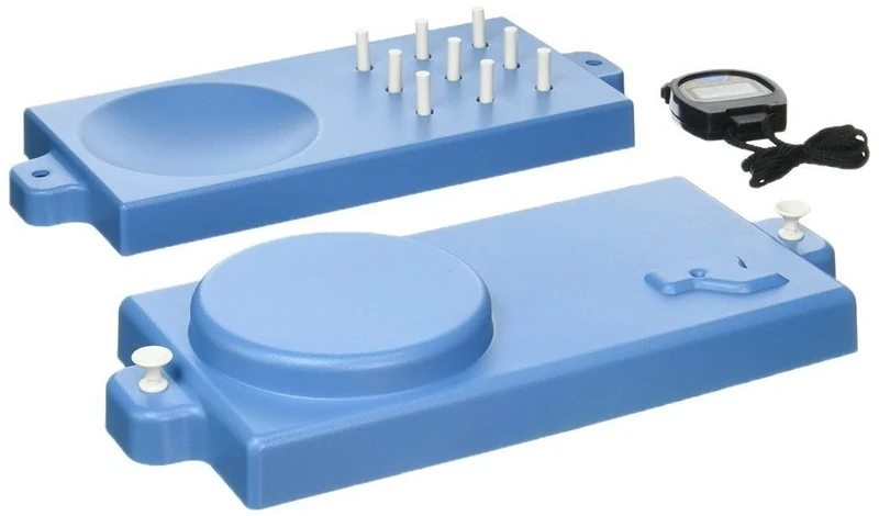 Jamar 9-Hole Peg Test Kit, Pegboard Set for Improved Motor Coordination, Hand, Wrist and Finger Dexterity. Hand Rehabilitation, Occupational & Physical Therapy for Adults and Elderly