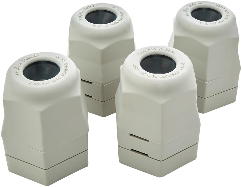 LANGHAM 1.9 to 3.8 cm Grip On Height Adjustable Furniture Raisers - Set of 4 (Eligible for VAT relief in the UK)