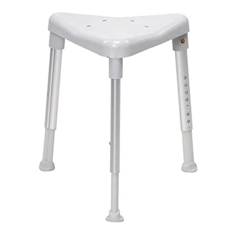 Etac Edge Corner Shower Stool, Unpadded, Shower Chair Offers a Convenient Place to Sit for Elderly, Handicapped and Disabled Users