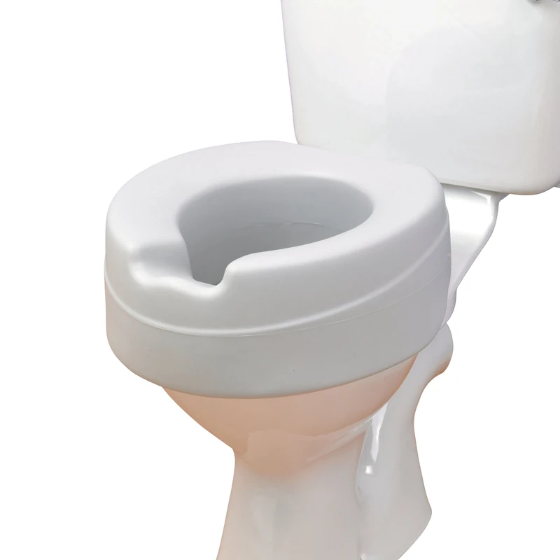 HOMECRAFT Foam Raised Toilet Seat – Comfy Soft Portable Toilet Riser for Elderly & Disabled, Foam Toilet Seat Cushion with 11cm Height – No Lid, Lightweight Toilet Aid for Limited Mobility - Image 1
