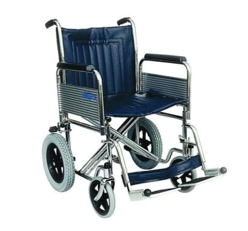 Days Heavy Duty Transit Wheelchair, Includes Metal Base, Fits Under Beds, Mobility Aids, Firxed Back, 56cm