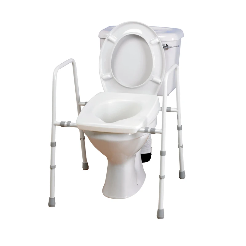 Homecraft Width Adjustable Stirling Toilet Frame (Eligible for VAT Relief in the UK) Height Adjustable Support in the Bathroom, Help Elderly & Disabled Sit & Stand Independently, Prevent Slips & Falls