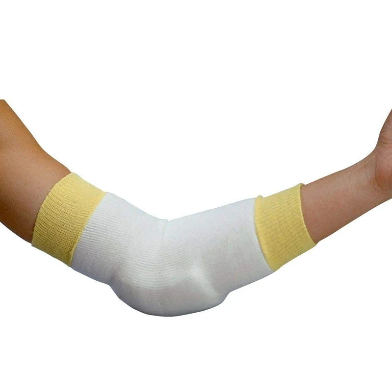 Rolyan Elbow/Heel Protectors, Pair of Small 9" Heel or Elbow Sleeves with Foam Pad Protects Skin and Relieves Pressure, Knit Support Prevents Ulcerations, Elbow Protectors for Elderly - Image 1