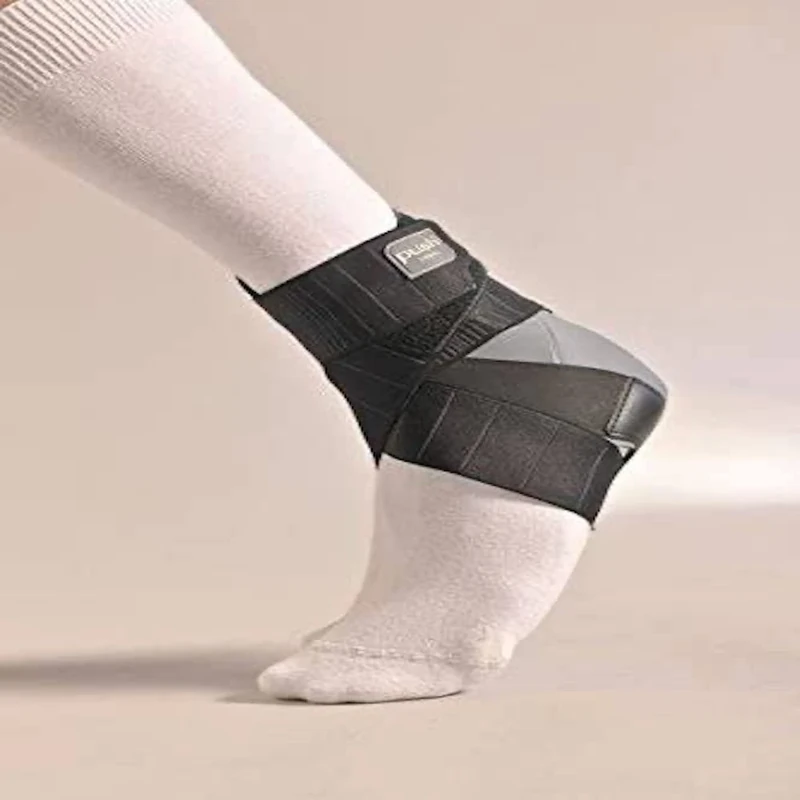 Push Med Aequi Ankle Brace, Right, Medium, Rigid On One Side (Medial), Flexible Support For Ankle Sprains, Strains, Injuries, and Chronic Instability, Stiffness Inhibits Inversion/Eversion, Sports