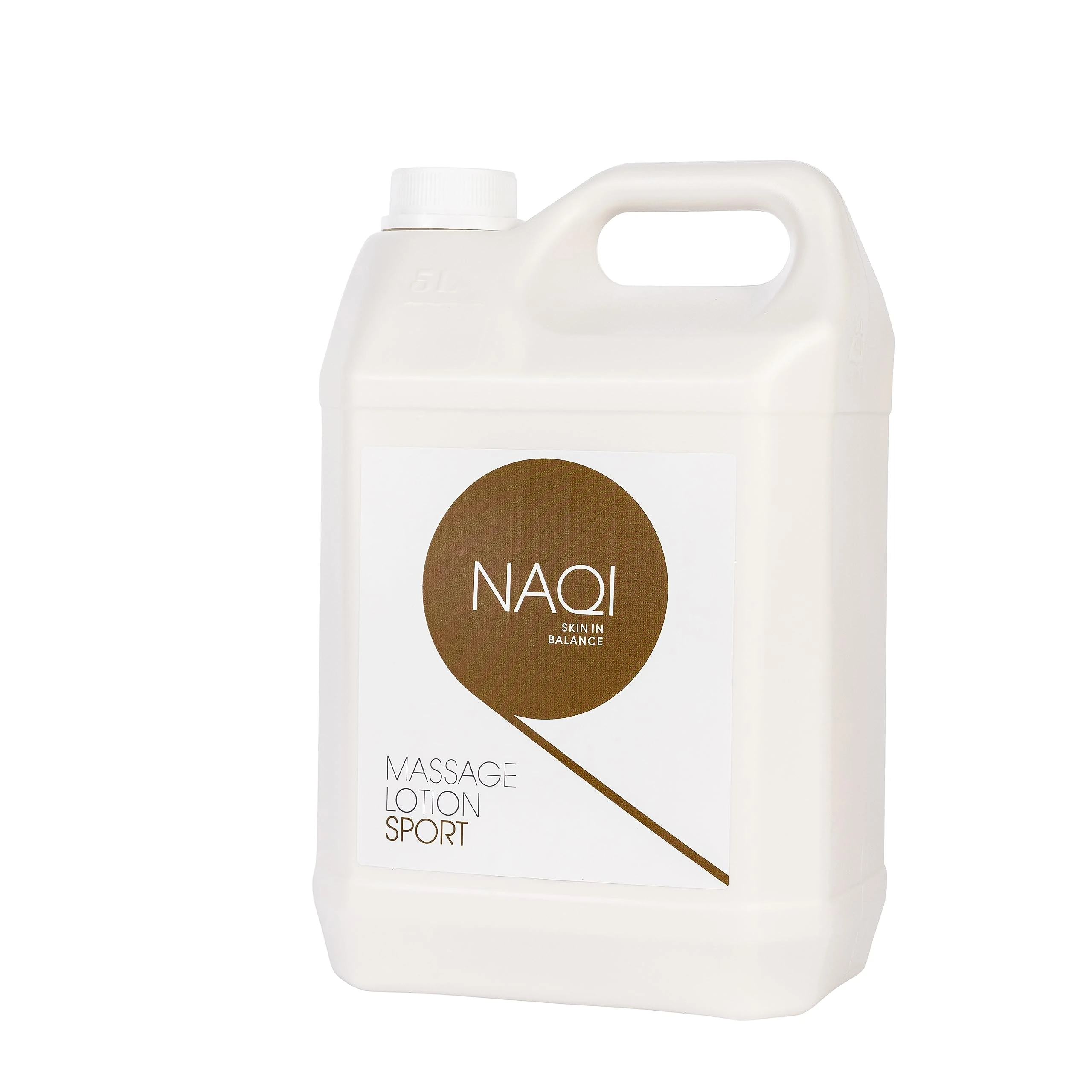 NAQI Sports Massage Lotion – Pre Workout & Post Workout Recovery – Muscle Relaxation Lotion – Non Greasy, Vegan Friendly, Paraben Free, Dermatologically Tested – Massage Therapy Lotion - 5L