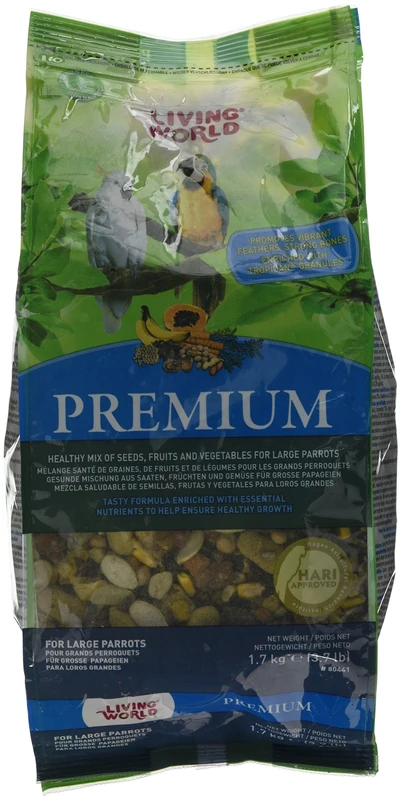 Living World Premium Parrot Food, Large, 1.7 Kg