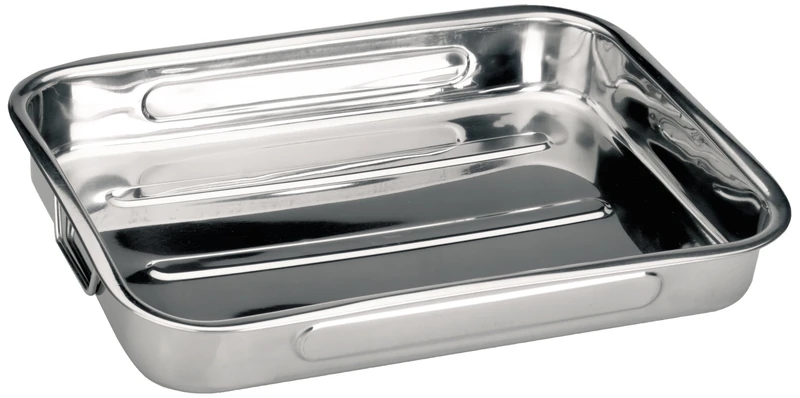 Ibili 651860 Bistrot Stainless Steel Roast Pan with Handles - Image 1
