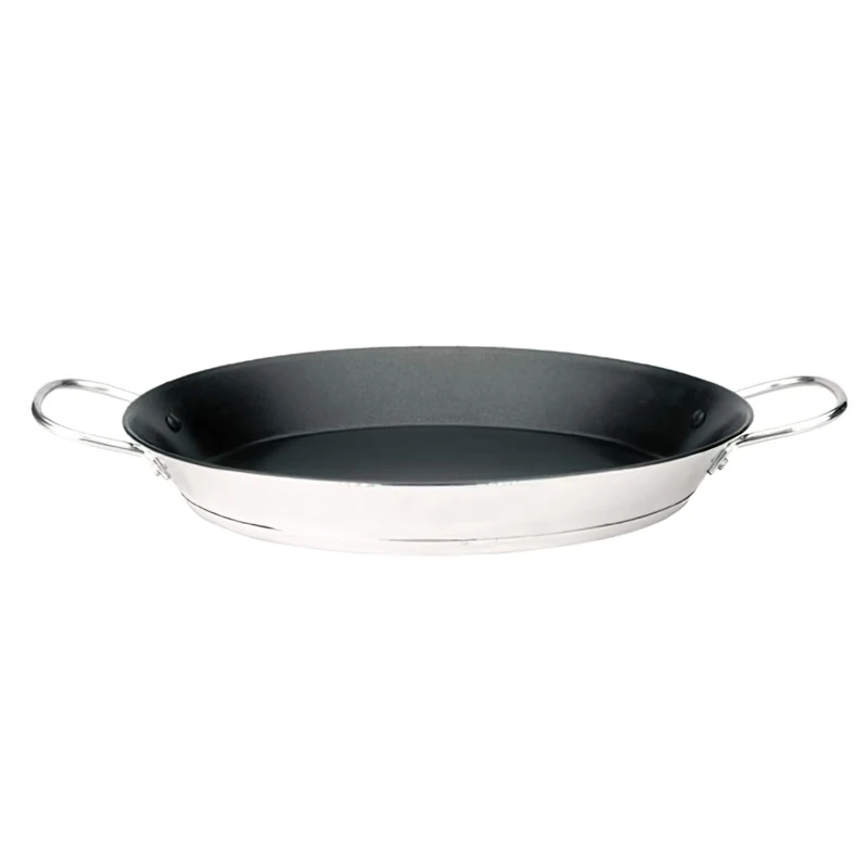 IBILI Bistrot Paella Pan, 40 cm, Stainless Steel, Non-Stick, 9 Servings, Suitable for Induction Hobs