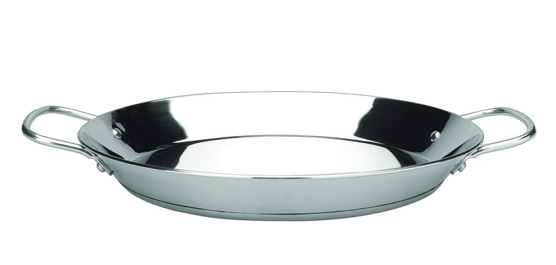 IBILI Premier Paella Pan, 40 cm, Stainless Steel, 9 Servings, Suitable for Induction Hobs