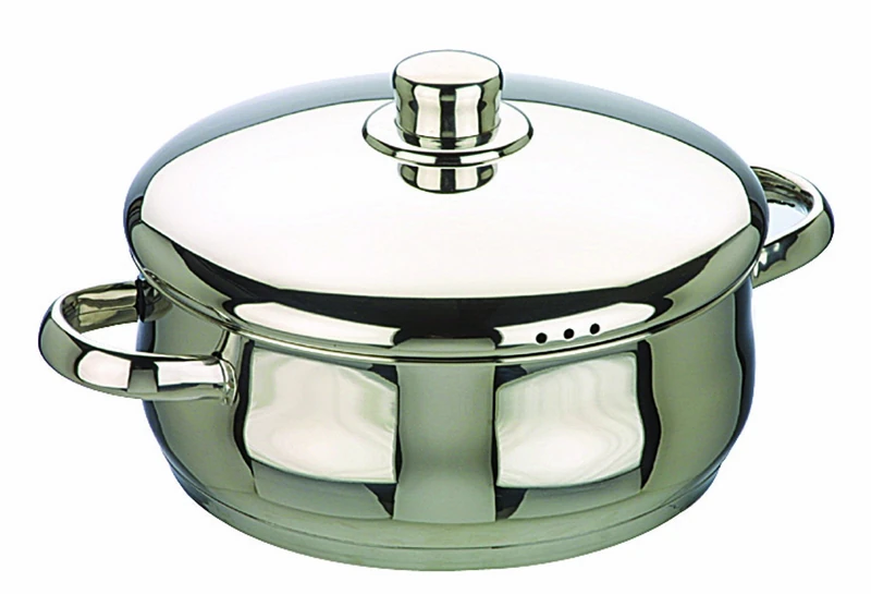 IBILI Oslo Stock Pot with Lid, 26 cm, Stainless Steel, Suitable for Induction Hobs