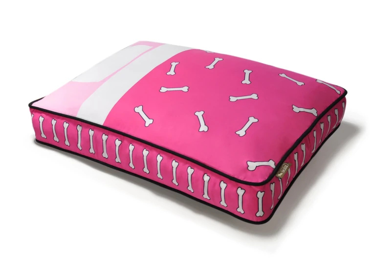 P.L.A.Y. (Pet Lifestyle And You) Rectangular Bed - Tuck Me In - Pink - S
