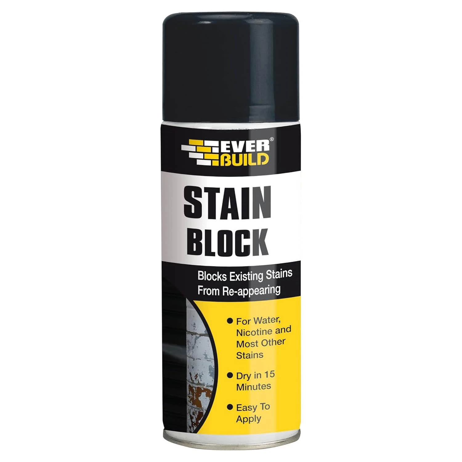 Everbuild Stain Block – Highly Pigmented – Easy to Use – White – 400ml