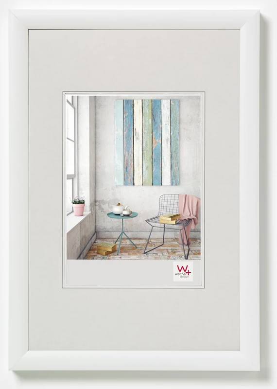 walther design Picture Frame White 20 x 30 cm Trendstyle Plastic Frame KP030W