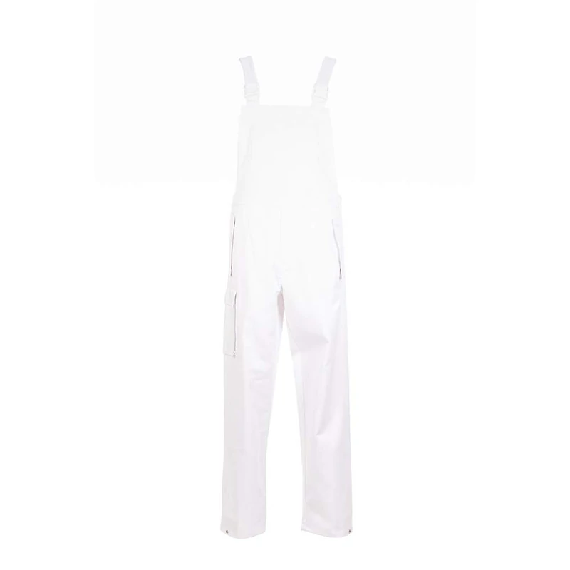 Planam 5340106 Size 106 "Food" Dungarees - Pure White
