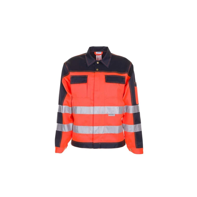 Planam 2006027 Size 27 "High Visible" Waisted Jacket - Orange/Marine Blue