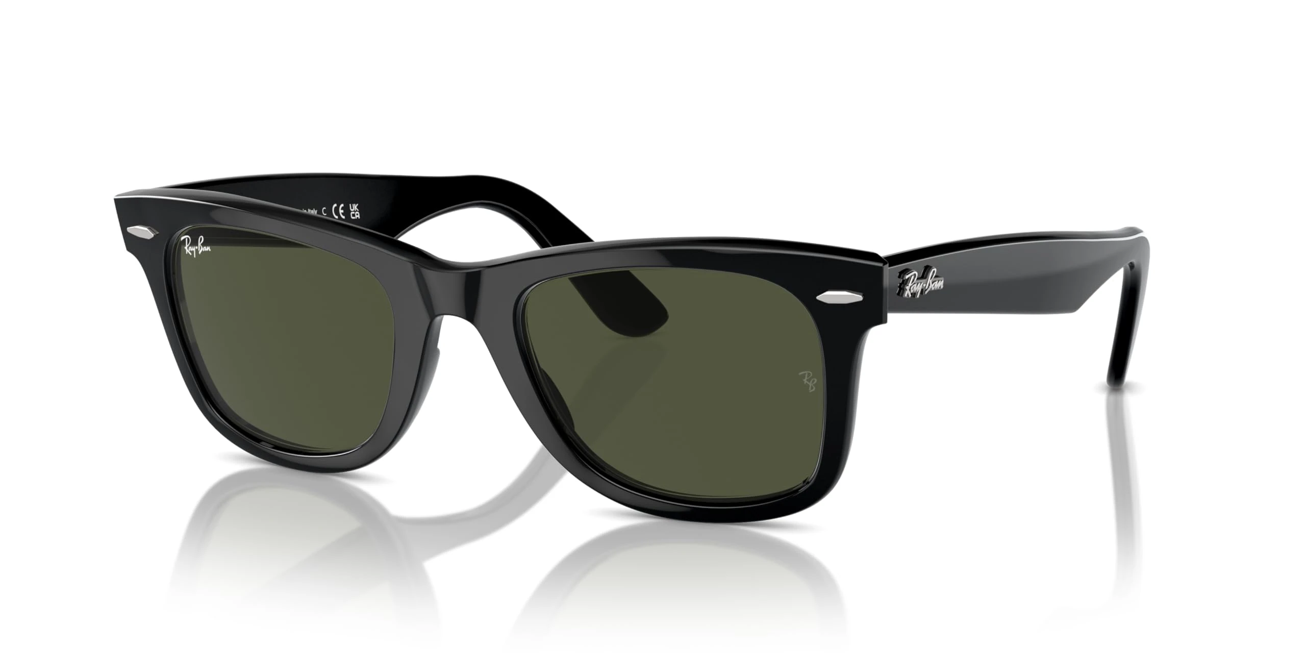Ray-Ban ORIGINAL WAYFARER RB 2140 Black/G- Classic Green 54/18/150 unisex Sunglasses