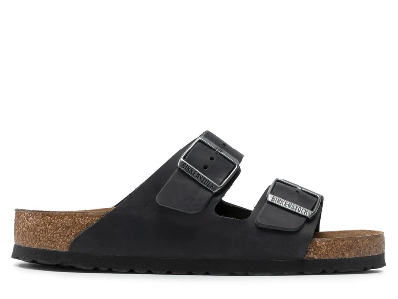 Birkenstock Arizona, Unisex Sandals, Black (with Brown Sole), 11 UK (46 EU)