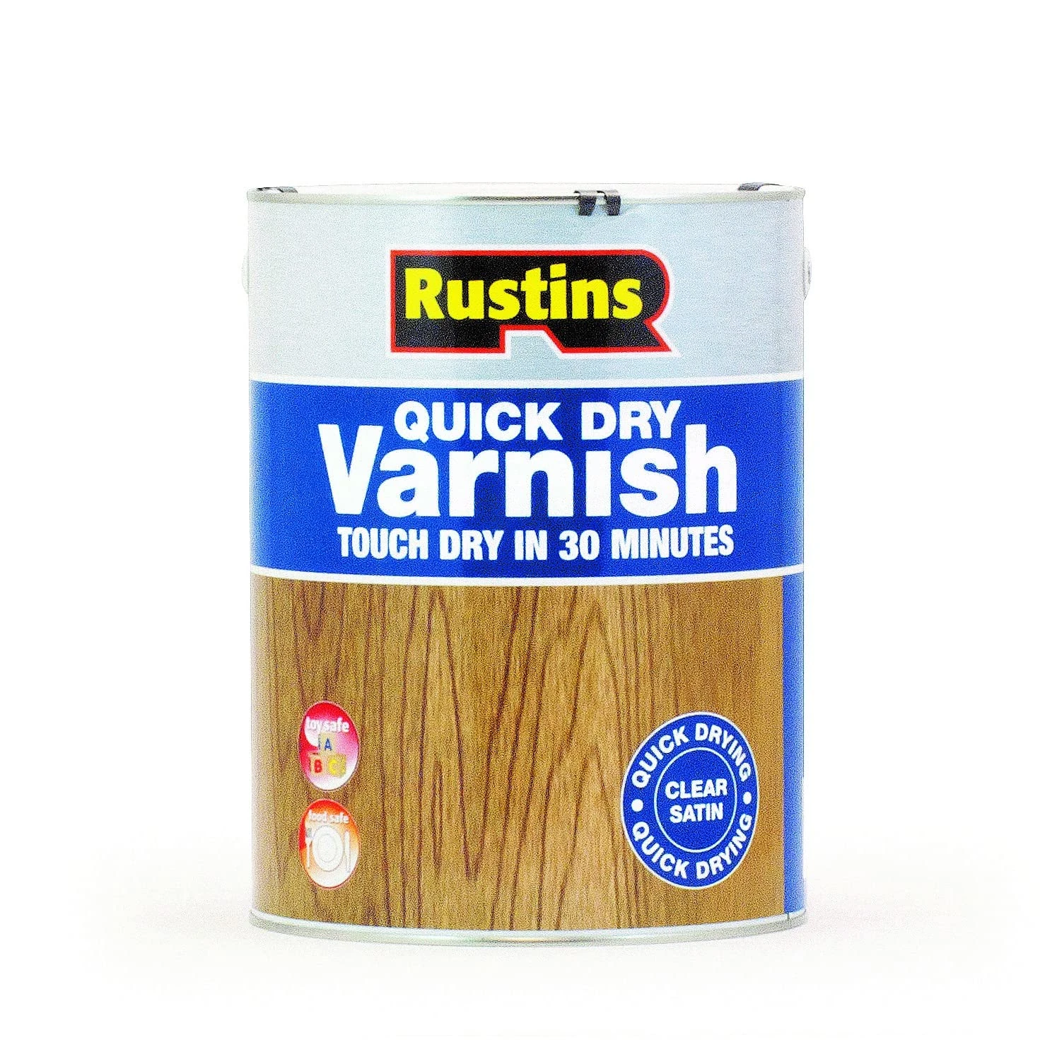 Rustins Quick Dry Varnish Clear Satin 5l