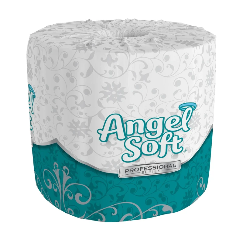 Angel Soft Professional Series Premium 2-Ply Embossed Toilet Paper by GP PRO, 16680, 450 Sheets Per Roll, 80 Rolls Per Case