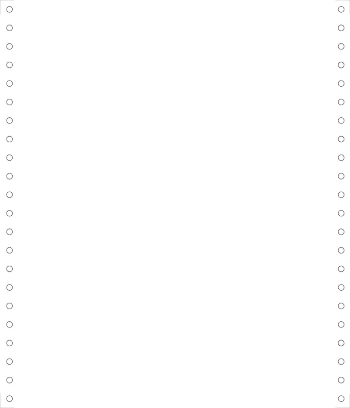 Exacompta - Ref. 62131E - 1000 white listing sheets 240x11 1 ply micro perforations 4 sides Detachable Caroll Strips Clairalfa Paper 80g - White