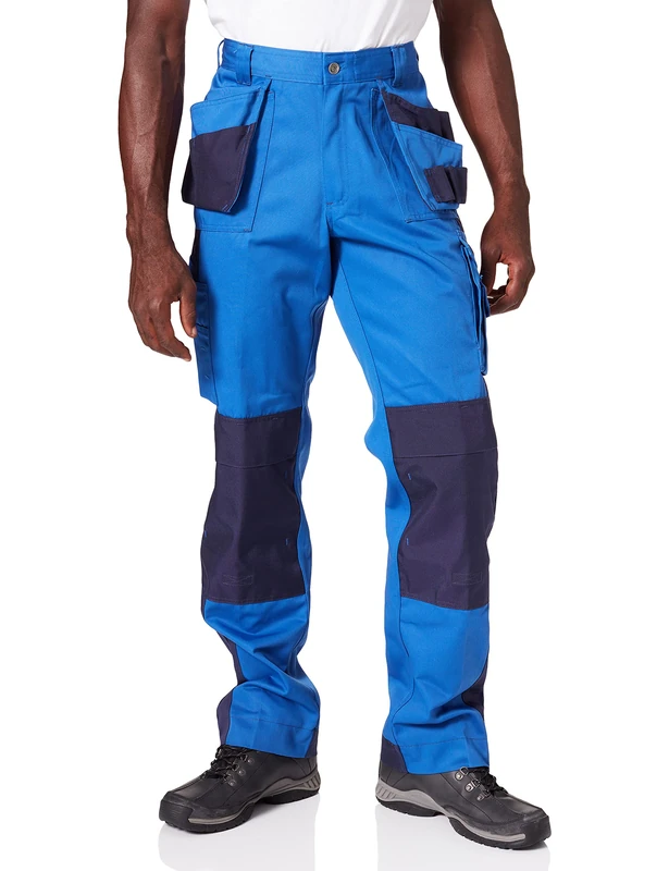 DASSY® Seattle Two-tone trousers with holster pockets and knee pockets - size 56 - ROYAL BLUE/NAVY