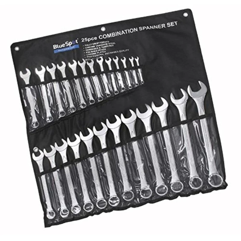 Bluespot 4131 Combination Spanner Set 6-32 mm with Storage Pouch 25 Pack - Image 1