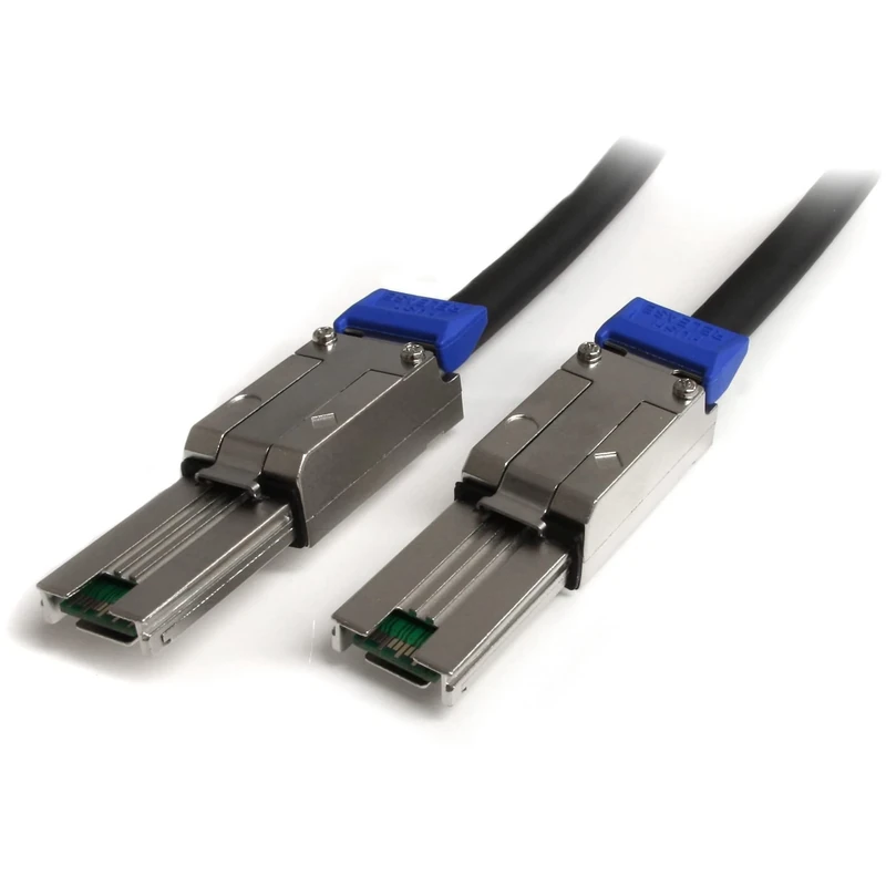 StarTech.com 2m External Mini SAS Cable - Serial Attached SCSI SFF-8088 to SFF-8088 - 2x SFF-8088 (M) - 2 meter, Black (ISAS88882)