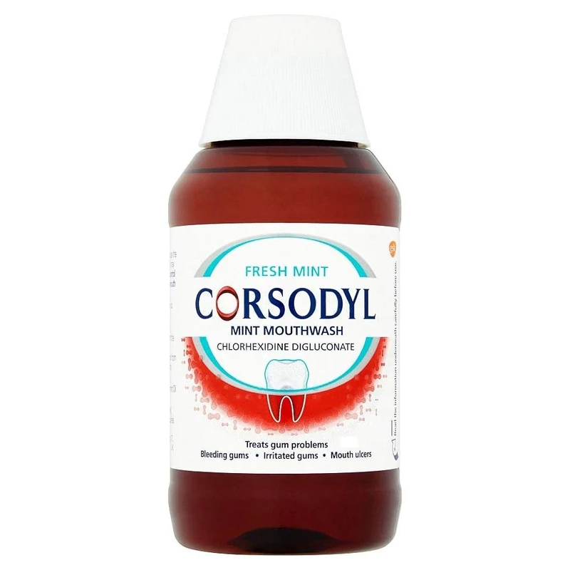 Corsodyl Mint Mouth Wash 2x600ml Bottles