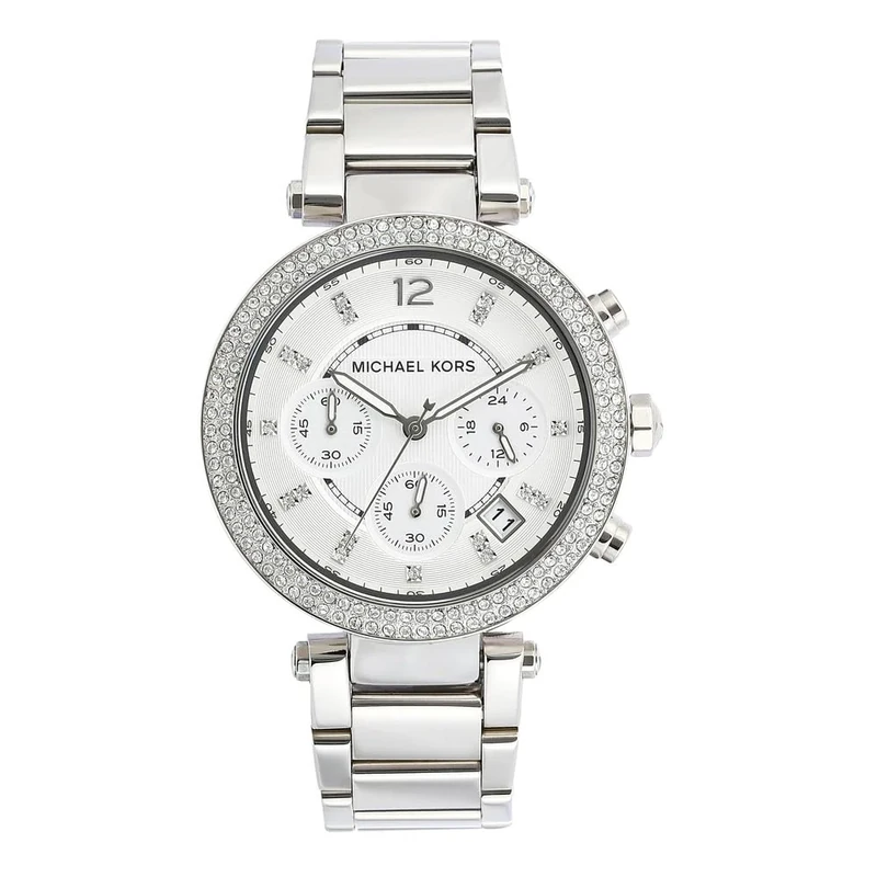 Michael Kors MK5353 Ladies Blair Silver Tone Chronograph Watch