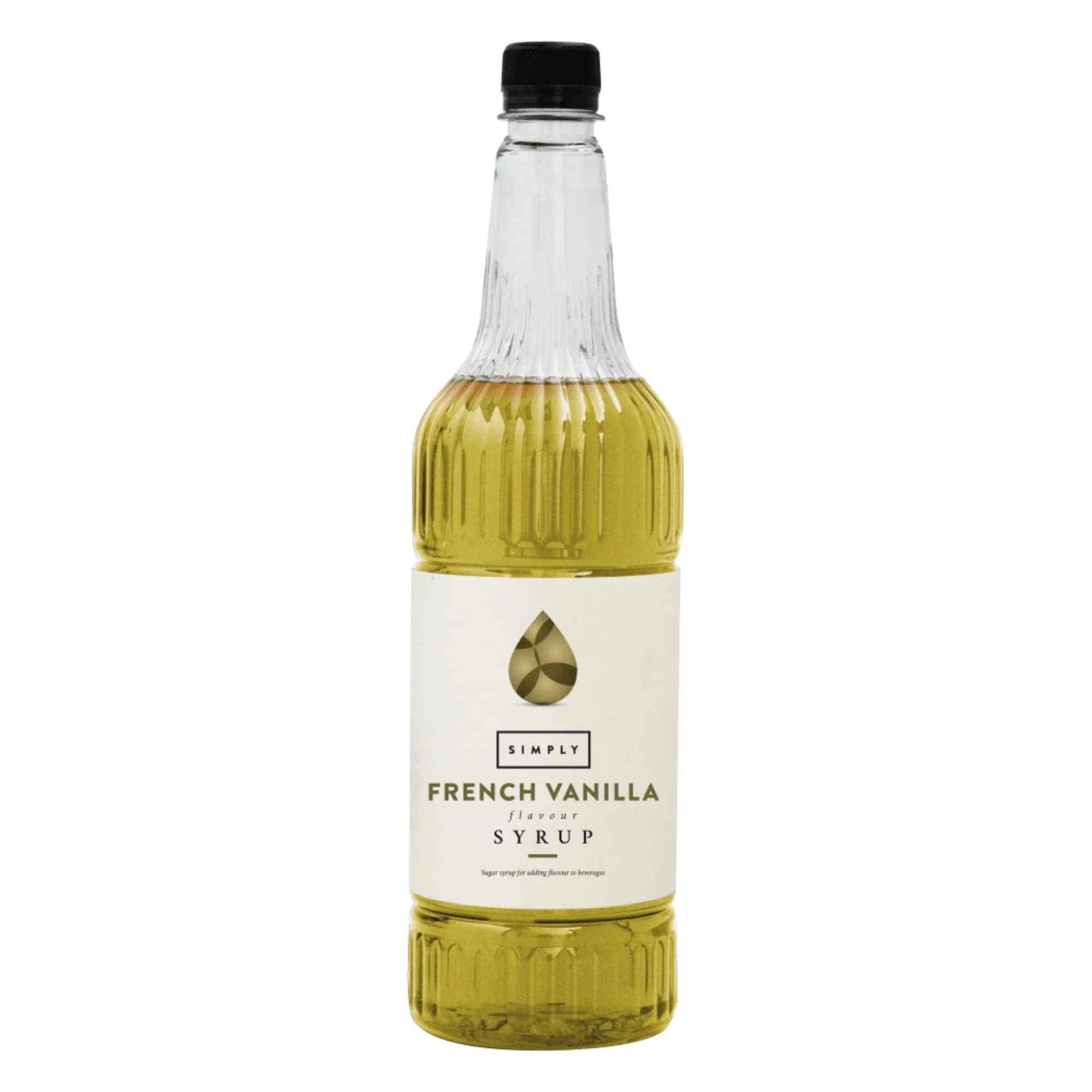 Simply French Vanilla Syrup, Vegan & Nut Free Flavoured Syrup for Coffee, Cocktails & Baking (1 Litre)