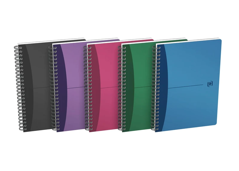 Elba Oxford A5 Squared Urban Mix Spiral Notebook - 5 Colours (Pack of 5)