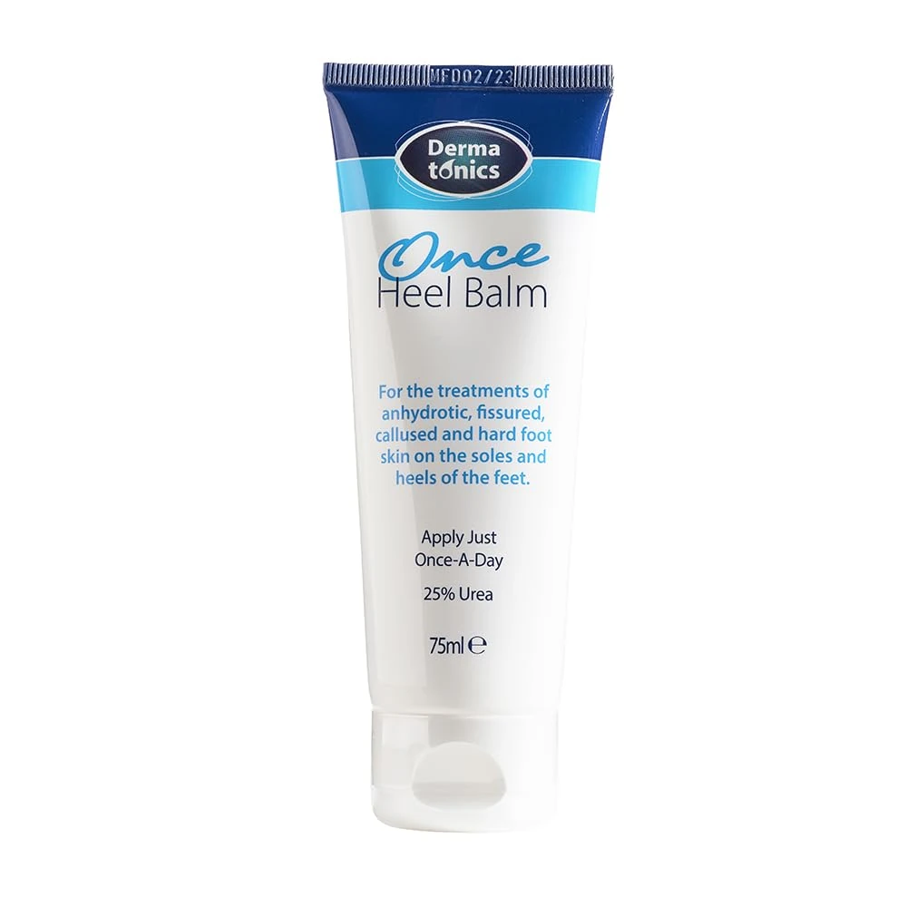 Dermatonics Once Heel Balm | Long-lasting Relief for Rough, Dry, and Callused Heels and Feet | Clinically Proven | Visible Result in 8 Days | 75 ml