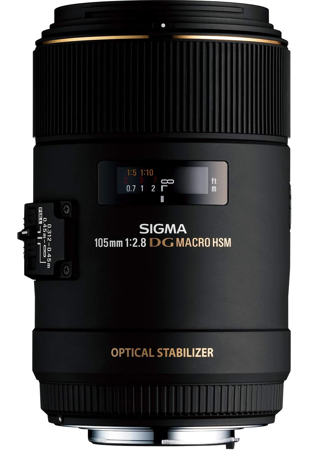 Sigma 258101 105mm f/2.8 EX DG OS HSM Macro Lens Canon DSLR Cameras, Black