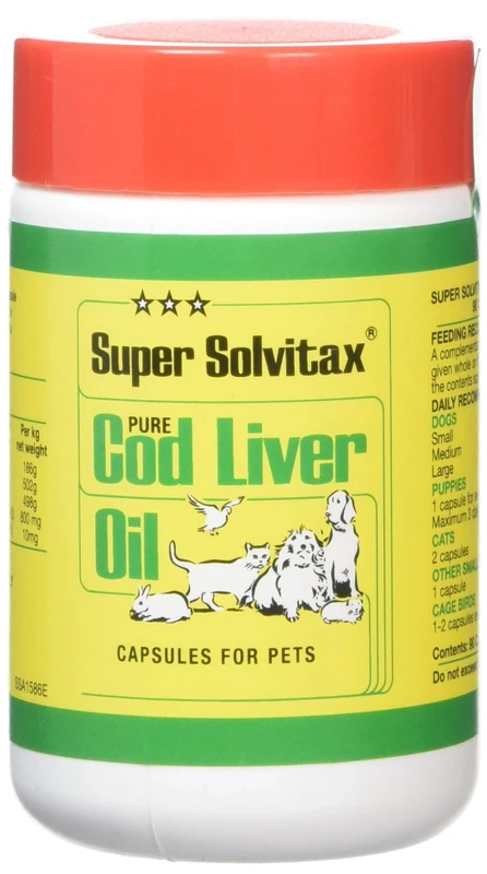 Super Solvitax Cod Liver Oil for Dogs - 90 Caps 40g, Skin & Bone