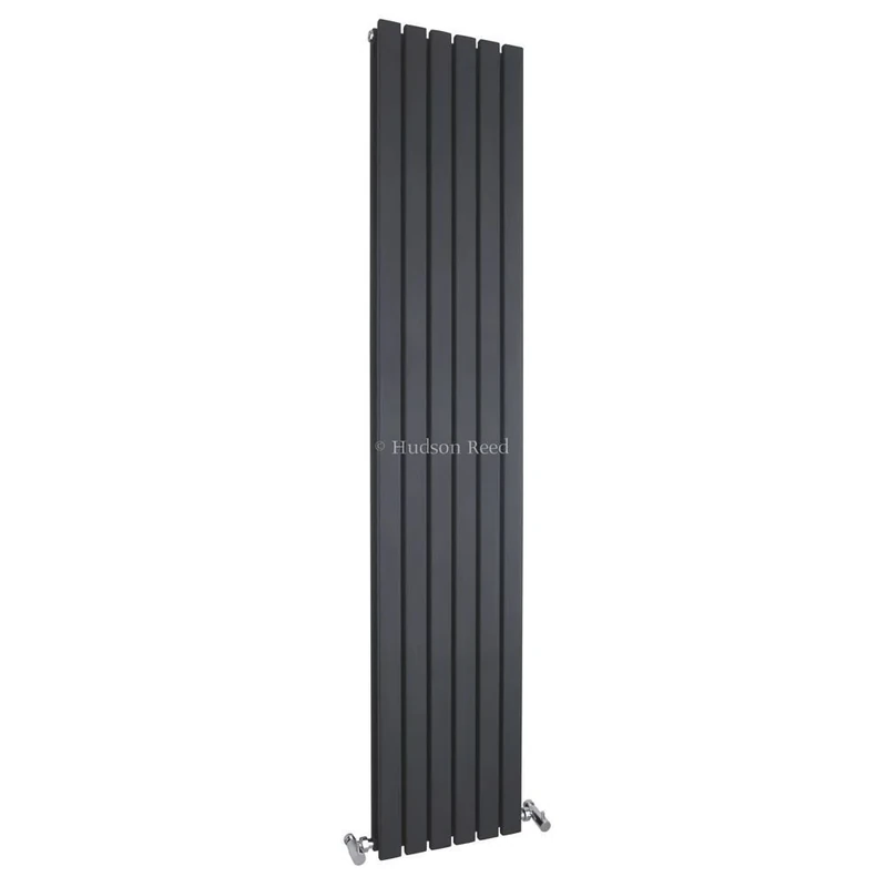 Hudson Reed HLA74 Sloane | |Modern Bathroom Vertical Designer Double Panel Radiator , 1800mm x 354mm, Anthracite