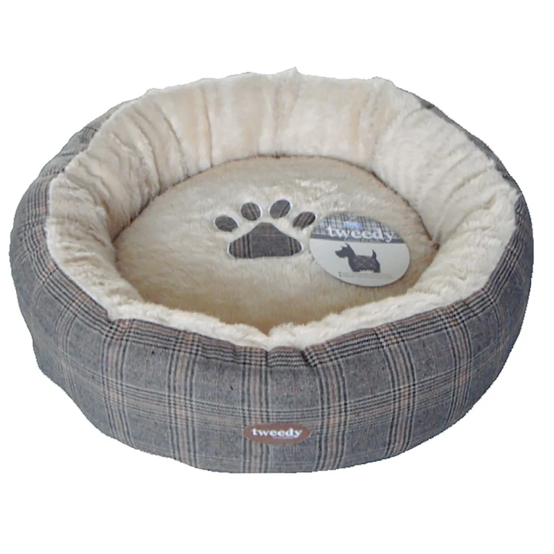 Tweedy Luxury Donut Dog Bed,