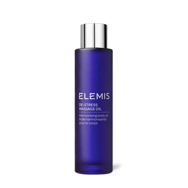 ELEMIS De-Stress Massage Oil – Relaxing Body Fluid to Melt Tension & Harmonize the Dermis, Deeply Nourishing with Pure Essential Elixirs, for Women & Men, 100ml