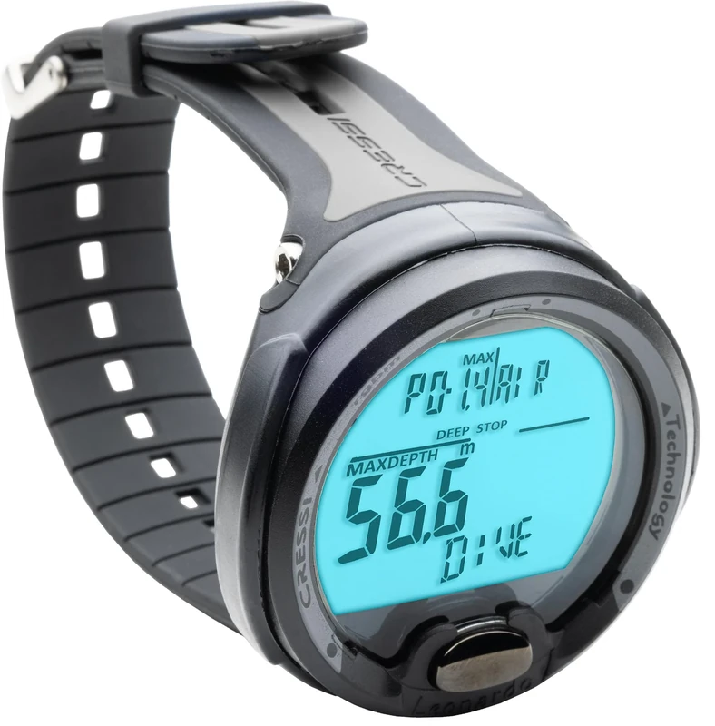 Cressi since 1946 - Leonardo Diving Computer - Air/Nitrox/Depth Gauge Mode - Black/Grey, One Size, Adult Unisex