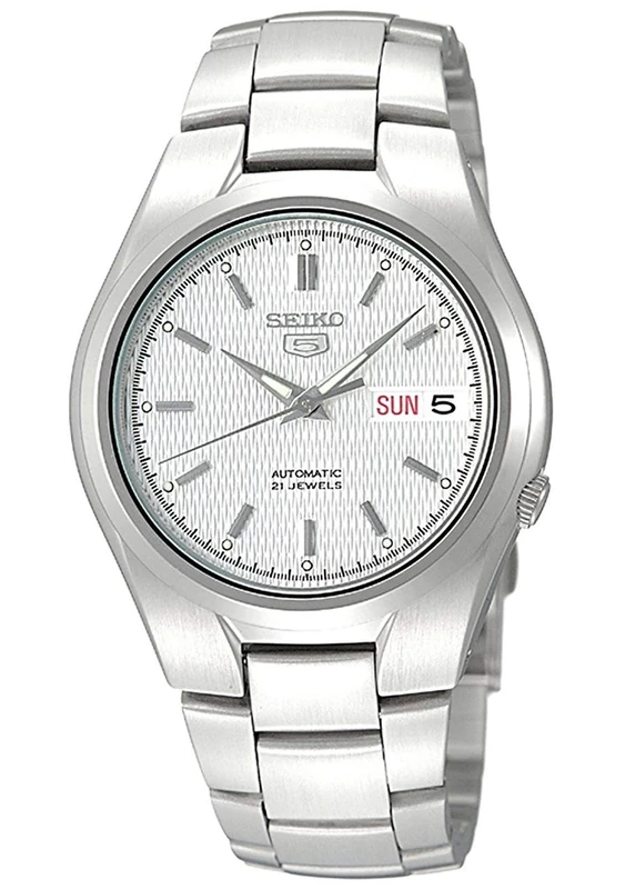 Seiko 5 SNK601K1 Automatic Men's Silver Stainless Steel Watch - Image 1