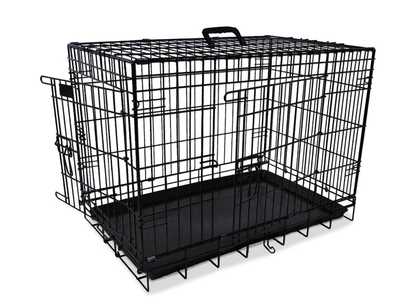 Nobby 62311 Pet Transport Cage Collapsible Black