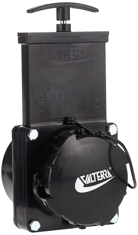 Valterra T50 3" Hub x 3" Bay with Cap Valve Assembly,Black - Image 1