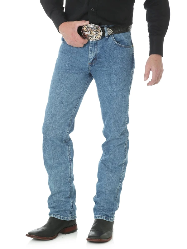 Wrangler Men's Premium Performance Cowboy Cut Slim Fit Jean, Stonewashed, 36W x 34L - Image 1
