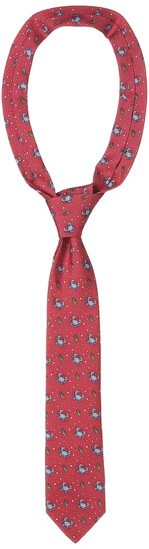 Vineyard Vines Men's Tie Necktie, Crab Raspberry, One Size