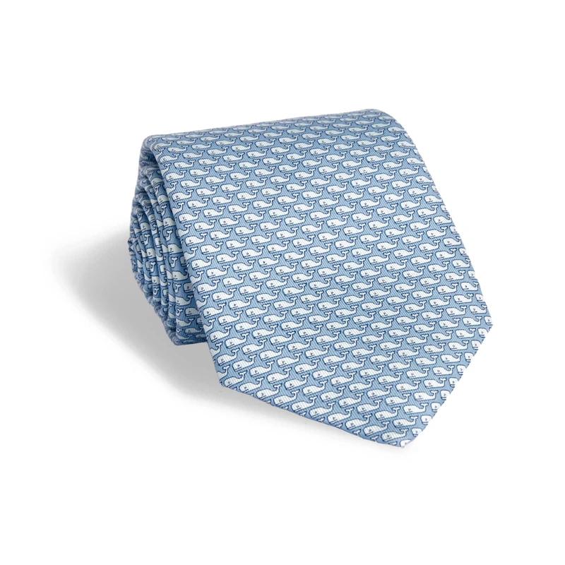 Vineyard Vines Men's Tie Necktie, Vineyard Whale Blue, One Size