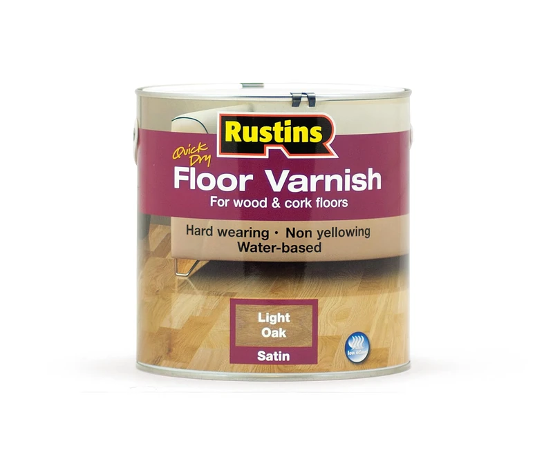 Floor Varnish Light Oak 2,5ltr - Fast-Drying Floor Protection for Interior Wood – Easy Application with Tough, Long-Lasting Clear Finish