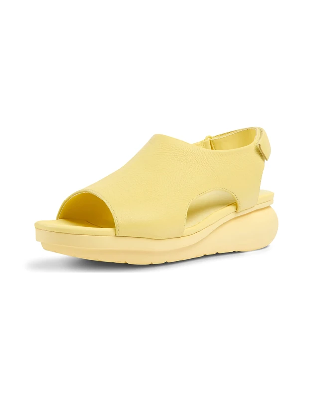 Camper Women's Balloon K201481 Wedge Sandal, Yellow 004, 6 UK