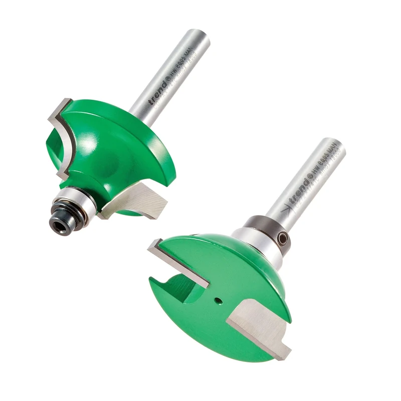 Trend CraftPro Shoulder Scribe and Profile Router Cutter Bit, 1/4 Inch Shank, 9mm Radius and 9mm Cut Length, Set of 2, Tungsten Carbide Tipped, CR/SSP1X1/4TC