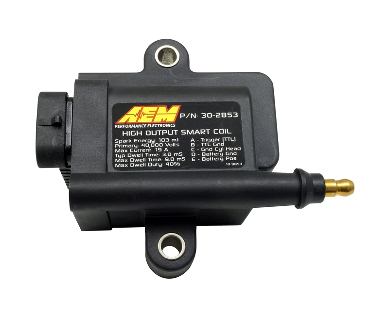 AEM 30-2853 High Output Ignition Inductive Smart Coil, Black