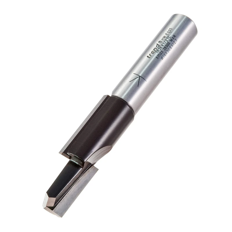 Trend Trade TR36X12MMTC 12mm Shank 16mm Cutting Diameter 50mm Cutting Length Carbide Tipped Stepped Tenon Router Bit - Image 1